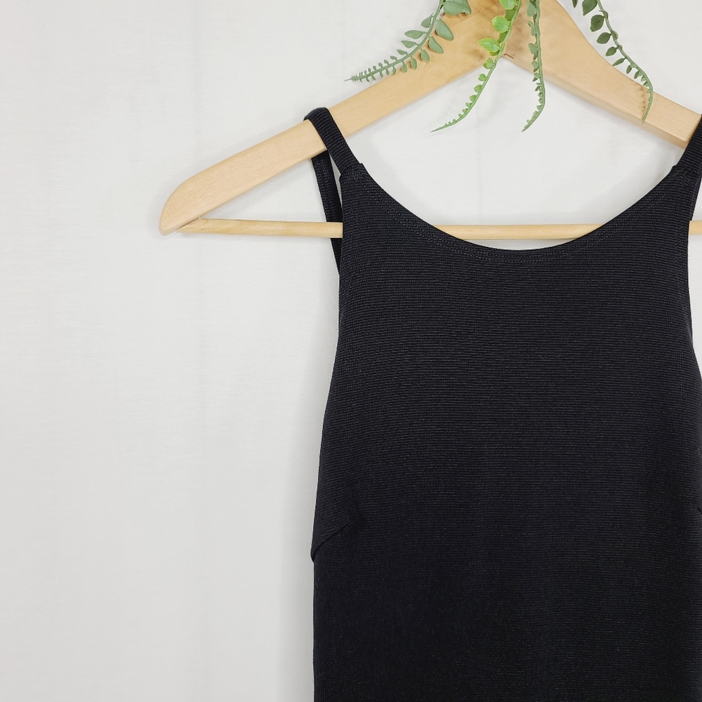 NWT LULUs Essential Spice Black Bodycon Dress BLD
